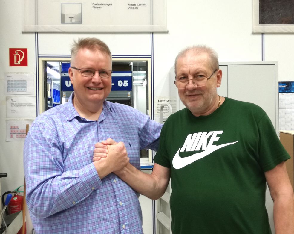 Geschäftsinhaber Christoph Günther und Produktionsleiter Ewald Gorecki