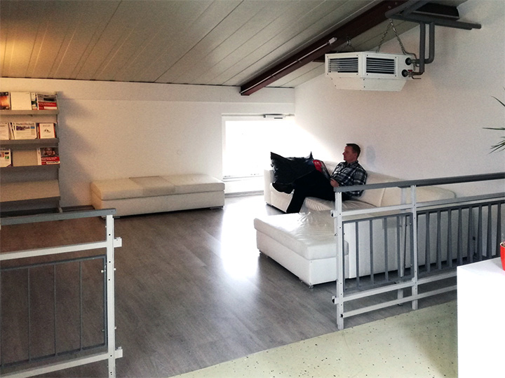 Der Lese- und Lounge-Bereich